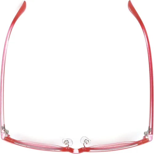 Vista 2 de Foster Grant Estilos para Y.O.U. Silver Spring Blue Light Gafas para mujer, transparente/rojo Ancho de la lente: 2.126 in