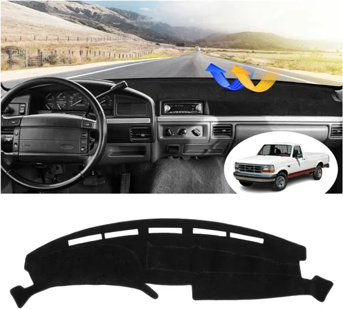 Vista 64 de FIILINES Cubierta para tablero Compatible con Mazda 3 2010-2013 Accesorios Tapete para tablero para Mazda 3 Accesorios Tapete para salpicadero