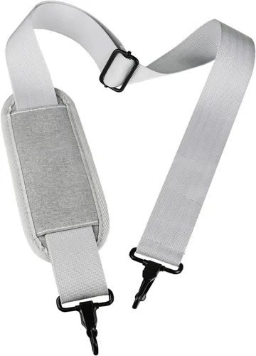 Vista 8 de Correa de hombro universal de repuesto para laptop, cinturón cómodo ajustable duradero de 55 pulgadas con ganchos de metal para maletín, bolsa