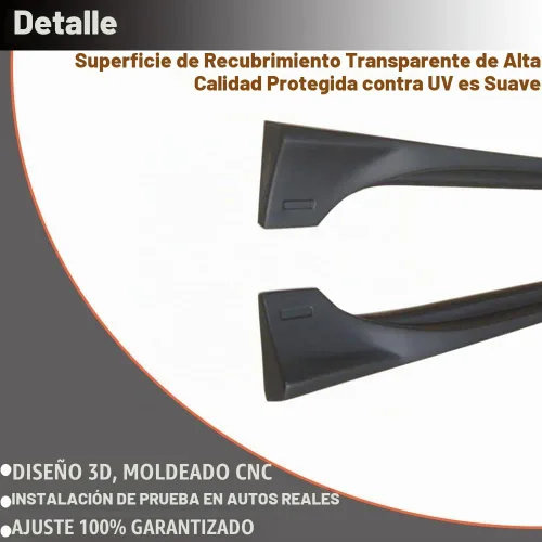 Vista 5 de Faldas laterales para Mazda 3 Hatchback 2014-2019 negro mate ABS falda lateral extensiones panel divisor antiarañazos kit de cuerpo