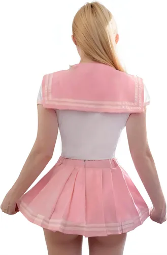 Vista 3 de Disfraz de cosplay de anime para niñas, uniforme japonés JK para Halloween, trajes para mujer