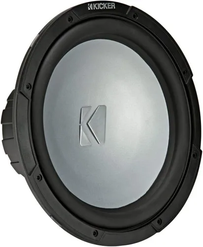 Vista 4 de KICKER KMF124 - Subwoofer marino de 12 pulgadas con parrilla LED blanca de 4 ohmios para aplicaciones de aire libre