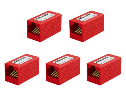 Vista 9 de iwillink Conector Ethernet RJ45, hembra a hembra, paquete de 5, color negro