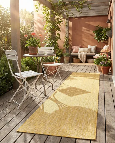 Vista 13 de Rugs.com Outdoor Solid Collection - Alfombra de pelo plano beige de 2 x 3 pulgadas, perfecta para entradas, cocinas, rincones de desayuno, piezas