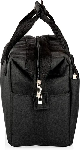 Vista 5 de PICNIC TIME DC Comics Batman Bat-Signal On The Go Bolsa de Almuerzo, Lonchera Enfriadora Suave, Bolsa de Almuerzo Aislada, (Negro)
