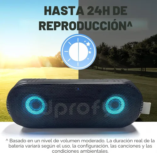 Vista 2 de Dprofy Nueva Reproducción 2 Rondas, Altavoz de Golf Magnético Bluetooth, Altavoz Portátil Pro Inalámbrico Estéreo con Bajo Profundo, Resistente al