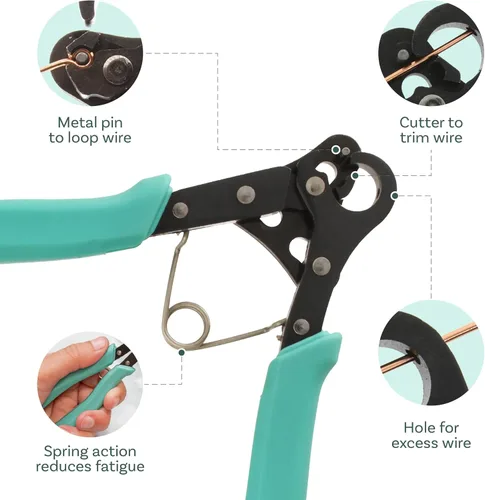 Vista 10 de The Beadsmith Vintaj One Step Looper - Crea y recorta bucles consistentes de 0.069 pulgadas para la fabricación de joyas, uso con alambre