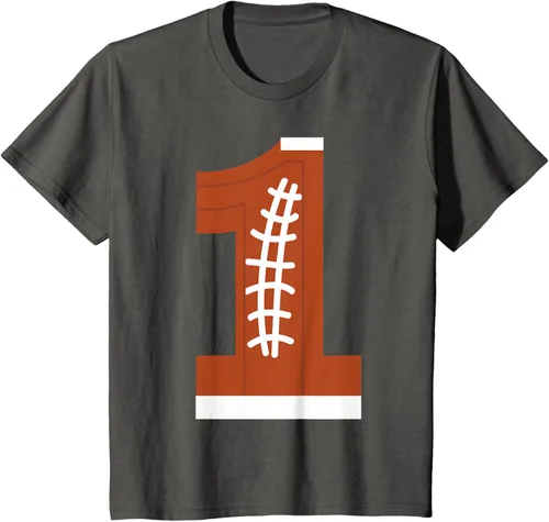 Vista 39 de 1st Birthday Football Ball Boys Camiseta de regalo de 1 año Negro