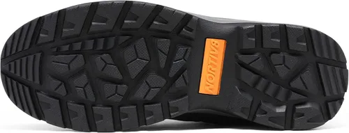 Vista 6 de NORTIV 8 Botas de trabajo con punta de acero para hombres, impermeables, antideslizantes, botas de construcción de seguridad