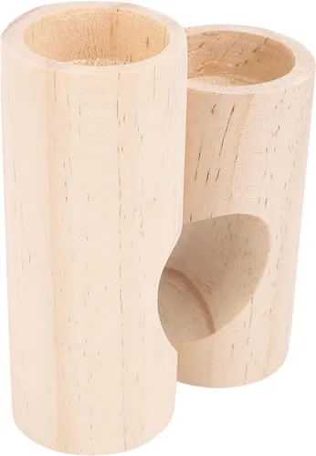Vista 3 de Zerodis 2Pcs Tea Light Candle Holder Tea Light Holders Shaped Decorative Wood Tealight Candlestick Set Romantic Dinner Candlestick Stand for Table