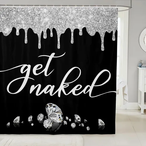 Vista 25 de Feelyou Leopard Print Lips Shower Curtain for Bathroom Decor Cheetah Print Bath Curtain Kissing Lips Bathroom Accessories Waterproof Polyester