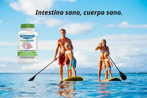 Vista 6 de Suplemento Nexabiotic probiótico, 21 cepas multi-probiótico, suplemento con Lactobacillus acidophilus, Bifidobacterium infantis, Saccharomyces