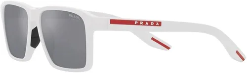 Vista 3 de Prada Linea Rossa Prada LINEA ROSSA SPS 05YS Goma BlancoPlata 5817145 Gafas de sol para hombre, Mate blanco