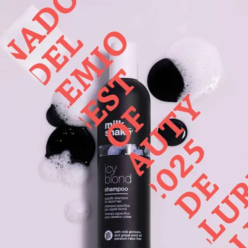 Vista 9 de milk_shake Icy Blond Shampoo - Pigmento negro para cabello muy ligero y platino Fl Oz