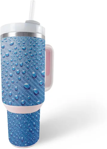 Vista 6 de MightySkins - Funda de fibra de carbono compatible con el vaso Stanley The Quencher H2.0 FlowState de 40 onzas, vida útil, acabado de fibra