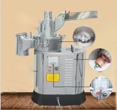 Vista 2 de Pulverizador continuo automático 88.2 lbs/h del molino de martillo de la amoladora de la hierba de DF-40S