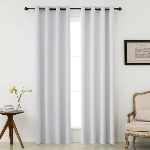 Vista 45 de Pickluc - Paneles de cortinas opacas con ojales, cortinas para bloquear la luz para el dormitorio, aisladas térmicamente, reducción de ruido