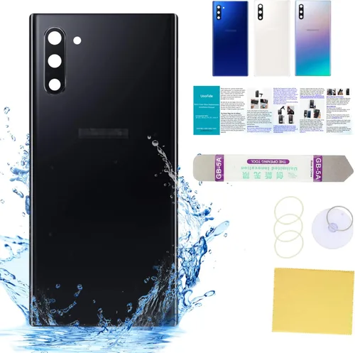 Vista 87 de Compatible con Samsung Galaxy Note 8 - Carcasa trasera de repuesto de cristal de 6.3 pulgadas, SM-N950, todos los portadores con manual de Negro