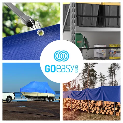 Vista 6 de GOEASY0312 Cuerdas elásticas de goma con ganchos – Estiramiento máximo de alta resistencia de 1.8 veces y más de 180 libras de carga, correas