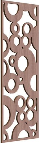 Vista 120 de 9 3/8"W x 24 3/8"H x 1/4"T Farwell Decorativos Paneles de Pared de Madera Calado, Hickory