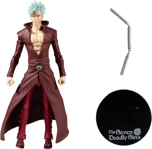 Vista 6 de McFarlane Toys The Seven Deadly Sins Ban - Figura de acción de 7 pulgadas con accesorios