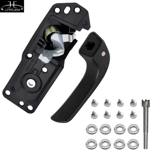 Vista 3 de Manija de puerta interior delantera derecha compatible con modelos Chevy Silverado Avalanche Suburban Tahoe Escalade Sierra 2007-2014, reemplaza OE#