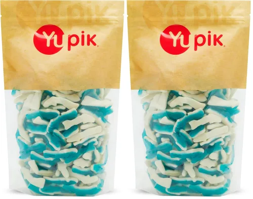 Vista 16 de Yupik Caramelos de cereza agria, 2.2 lb (35.2 oz), paquete de 6, bolas con sabor a cereza, dulces y ácidos, gomitas rojas masticables, dulces