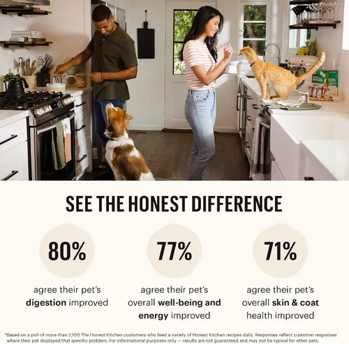Vista 8 de The Honest Kitchen Whole Food Clusters - Alimento seco para perros sin granos para cachorros, bolsa de 1 libra (paquete de 2)