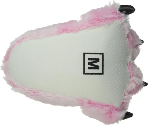Vista 4 de Wishpets- Pantuflas rellenas con diseño de animal- pantuflas de peluche suave para niños y adultos, S, Rosado
