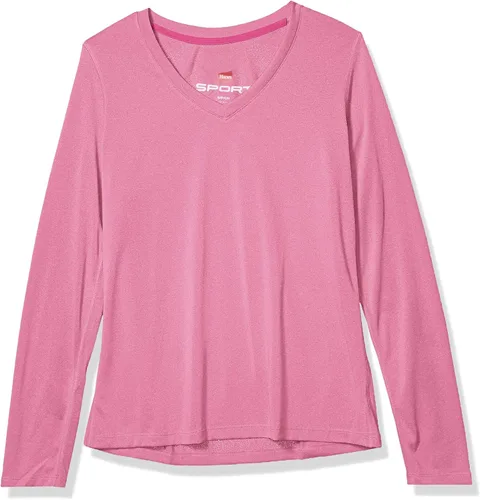 Vista 5 de Hanes Camiseta Sport Cool Dri Performance para mujer, manga corta o larga