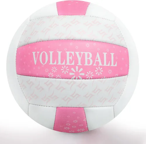 Vista 6 de Pelota de voleibol rosa y morado, tamaño 5, tamaño oficial con bomba para mujeres, niñas, hombres, jóvenes, adolescentes y adultos, pelota