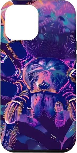 Vista 6 de iPhone 15 Retro Synthwave Tarantula Art Poster Case