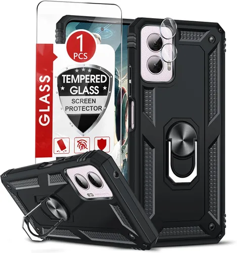 Vista 25 de LeYi Funda para Moto G Stylus 2022 4G (no compatible con 5G), funda para Moto G Stylus con 2 protectores de pantalla, funda protectora de grado Oro