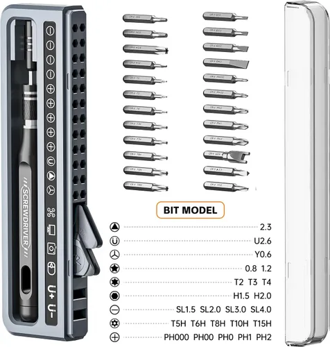 Vista 2 de ANVANNA Juego de destornilladores de precisión electrónica de 32 piezas para iPhone, MacBook, computadora, laptop, PC, tableta, PS4, Xbox, Nintendo