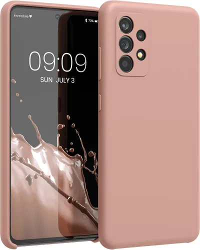 Vista 37 de kwmobile Funda compatible con Samsung Galaxy A32 5G - Funda de silicona TPU con acabado suave - Rosa impresionante