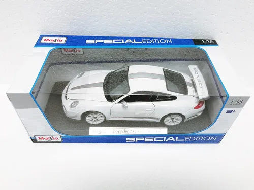 Vista 2 de Maisto Porsche 911 GT3 RS 4.0 Blanco Escala 1:18 Coche Edición Especial
