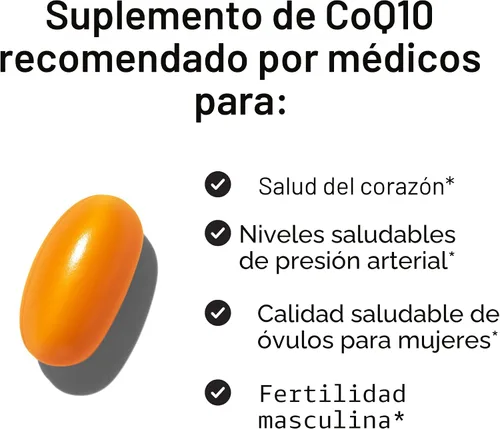 Vista 3 de Theralogix Suplemento de coenzima Q10 NeoQ10 – Salud del corazón y apoyo de fertilidad – Suplemento de fertilidad CoQ10 para hombres y mujeres*