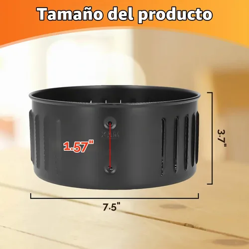 Vista 2 de Tissting Cesta para freidora de aire de 2.75 cuartos de galón, 7.5 x 3.7 pulgadas, escurridor reutilizable antiadherente para freír hornear a