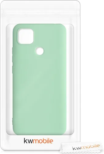 Vista 7 de kwmobile Funda compatible con Xiaomi Redmi 9C - Funda protectora de silicona TPU suave y delgada - Menta mate