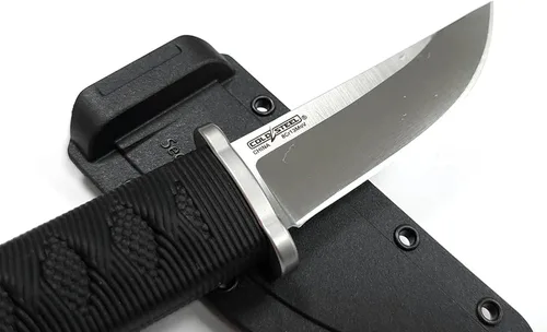 Vista 5 de Cold Steel Kyoto II 3-3/8" Cuchillo de hoja fija de acero inoxidable 8Cr13MoV compacto y duradero con punta de gota para uso al aire libre y caza