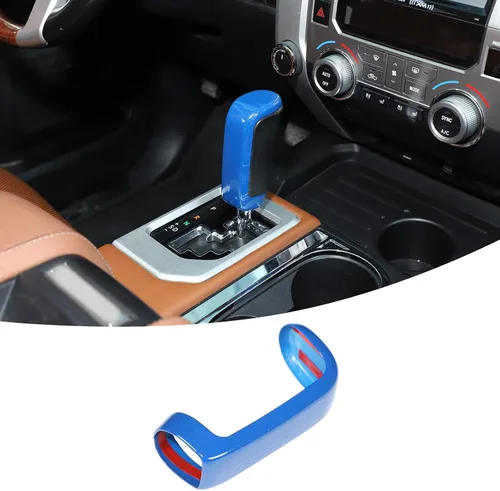 Vista 11 de Pegatinas de cubierta de cabeza de pomo de palanca de cambios de automóvil de ABS para Toyota Tundra 2007 2008 2009 2010 2011 2012 2013 2014+ 2021