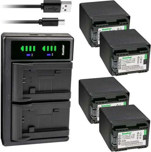 Vista 7 de Kastar BP-745 LTD2 Cargador de batería USB compatible con Canon LEGRIA HF M78 HFM78, LEGRIA HF M86 HFM86, LEGRIA HF M88 HFM88, LEGRIA HF M306