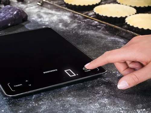 Vista 4 de Soehnle Page Profi 100, báscula digital de alimentos para cocinar y preparar comidas, báscula de cocina con pantalla LCD, báscula de alimentos