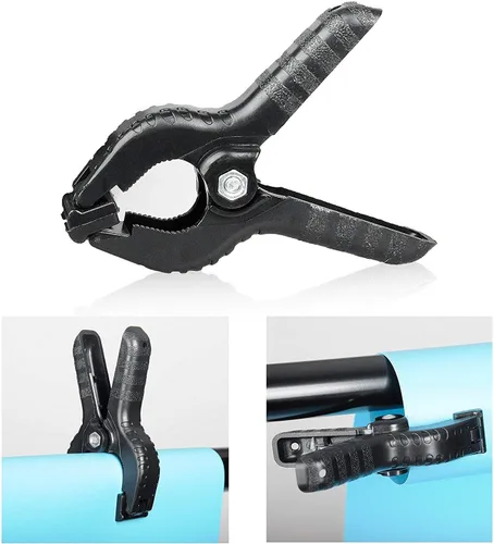 Vista 6 de HYJ-INC Soporte de fondo para estudio fotográfico y de vídeo, soporte de fondo fotográfico ajustable de 8 x 8 pies, kit de sistema de soporte