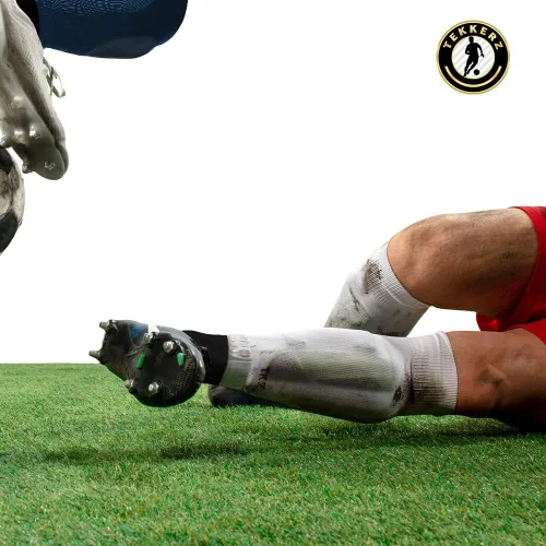 Vista 5 de Tekkerz Manga de pierna de más de 20 variaciones de color compatible con calcetines de agarre para fútbol, fútbol, hockey, rugby