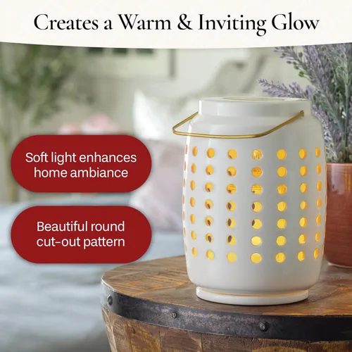 Vista 4 de Candle Warmers Calentador de iluminación de toldo Chelsea Lantern: úsalo con cualquier cera derretida