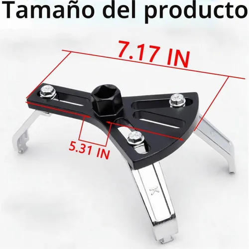 Vista 2 de Osilly Herramienta de extracción de bomba de combustible para automóvil, tapa de combustible ajustable, cubierta de tanque de combustible ajustable