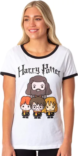 Vista 3 de Camiseta de personajes de Harry Potter Juniors Chibi estilo Harry Potter