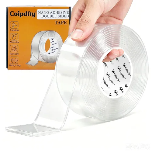 Vista 11 de Cinta de doble cara resistente para decoración de pared, no daña la pintura, cinta de montaje extraíble transparente, cinta adhesiva nano de dos 1