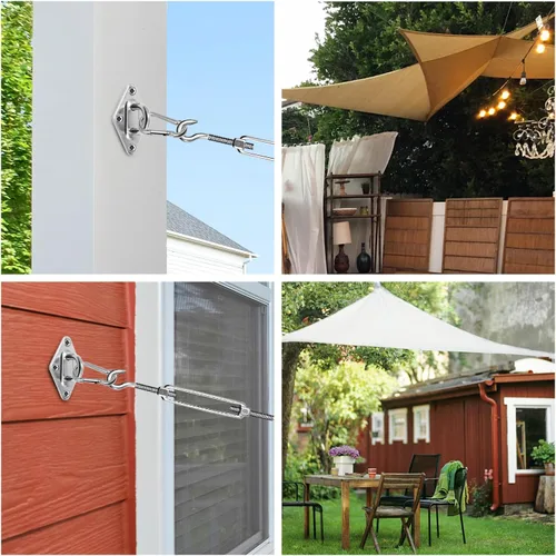 Vista 6 de Kit de accesorios para toldo con tensores de 6 pulgadas para instalación de toldo rectangular
